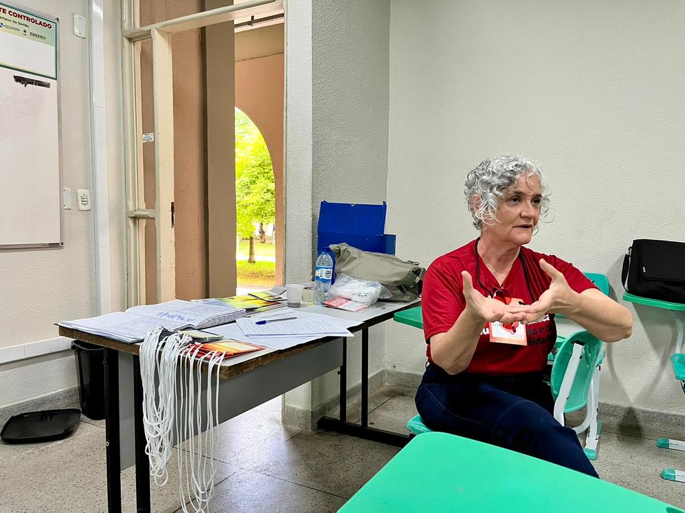 Diretoria Terezinha Ataide, em assembleia no Campus Sertão.