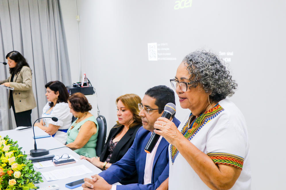Secretária da Mulher da CUT-AL, Lenilda Lima. Foto: Aleck Lima/Ascom Adufal