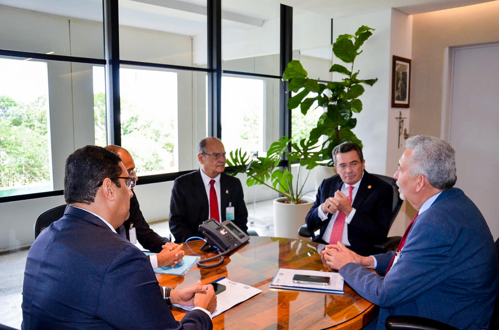 Reunião com presidente do TCU, ministro Vital do Rêgo, em Brasília. Foto: Ineh Alarcão